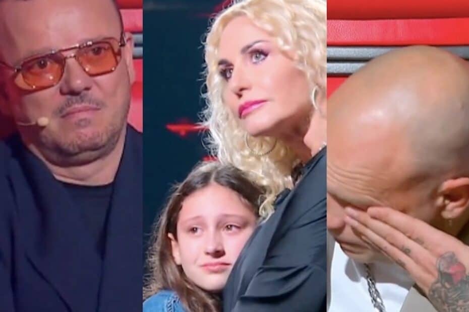 Aurora si esibisce, poi Antonella Clerici manda in onda un video e corre ad abbracciarla: tutti in lacrime a The Voice Kids